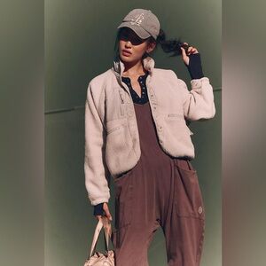 Free People - Hit the Slopes Jacket - Sz Small - Muted Beige